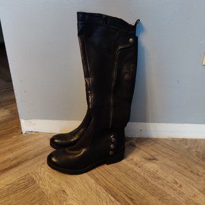BareTraps Black Leather Boots